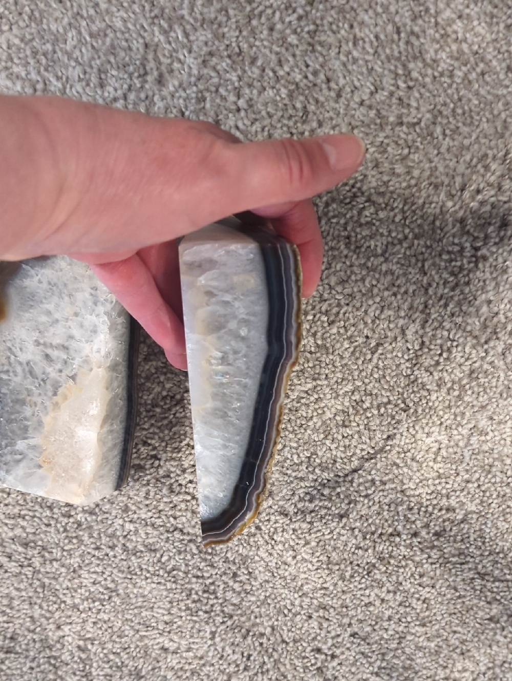 Natural Geode Book Ends - Picture 6 of 7